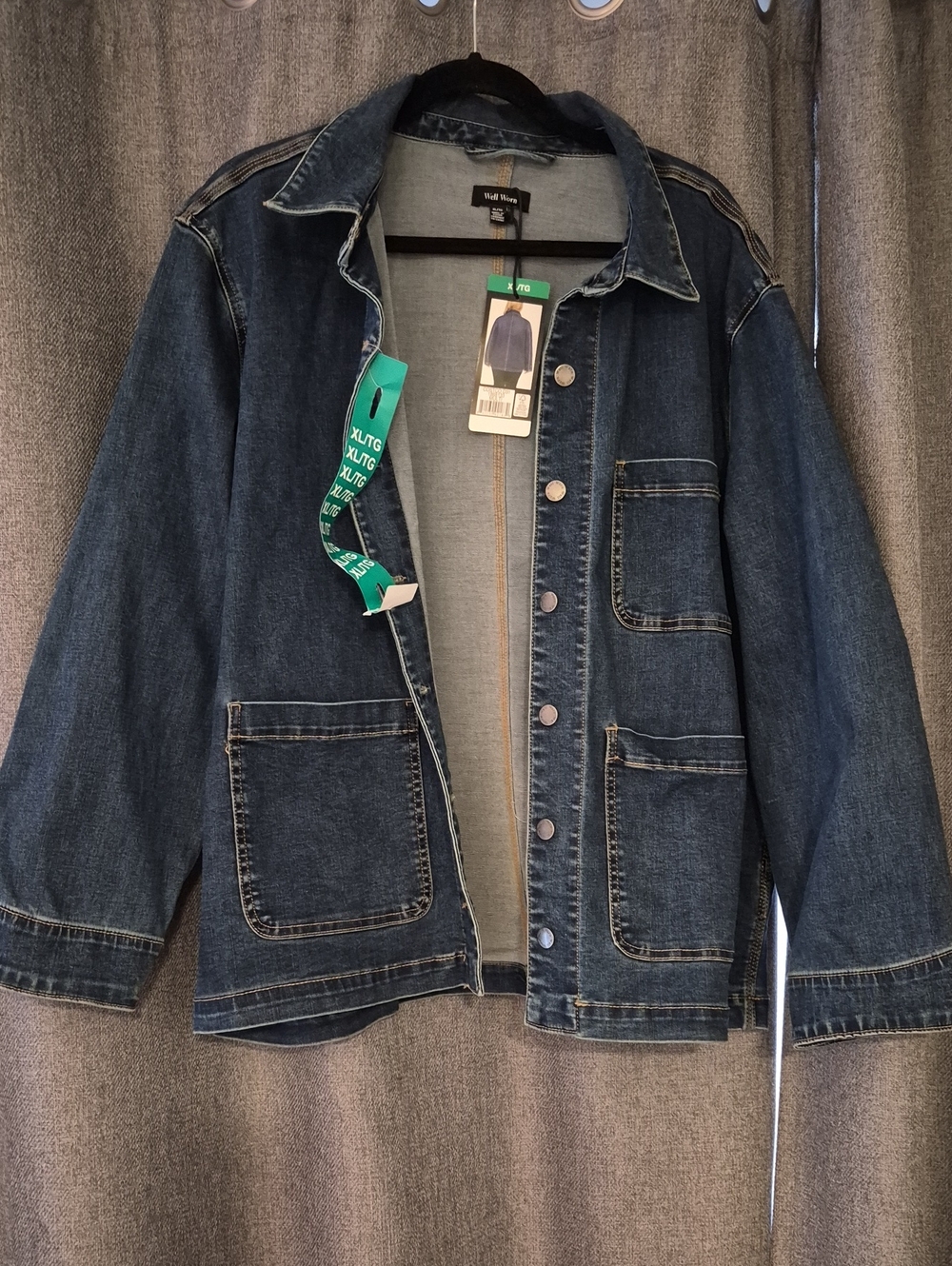 Well Worn Brand Ladies's Dark Blue Denim Shirt Jacket